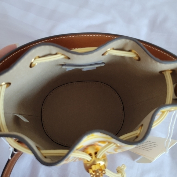 Tory Burch T Monogram Degrade Mini Bucket Bag - Picture 11 of 16